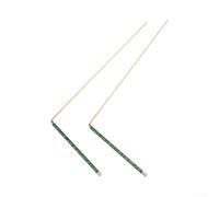Retractable Copper Dowsing Rods 2-Pack for Water Finding(green)