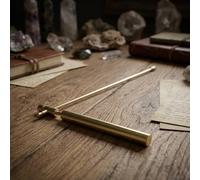 Retractable Copper Dowsing Rods Set with Pendulum for Treasure Hunting | Copper Handle Divination Tools Extend to 16.34 Inch for Water Finding and Energy Detection Portable Kit