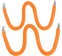 Retractable Crowd Control Ber Rope Set - 2PCS nch Cords (1m/3.14ft) for Events, Exhibits, Fash Shows - & Slish Queue ment Solut