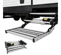 Retractable ctric Step for RVs with LED Light NonSlip Pedal Folding Aluminu 400 lbs Capaci tial van EntAccessory