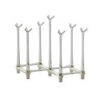 Retractable Cup Drying Rack,Water Bottle Drying Rack,Bottle Drainer Rack,Bottle Drainer Stand,Plastic Mug Draining Organizer(White)