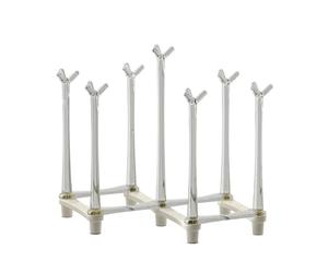 Retractable Cup Drying Rack,Water Bottle Drying Rack,Bottle Drainer Rack,Bottle Drainer Stand,Plastic Mug Draining Organizer(White)