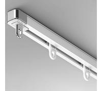 Retractable Curtain Track System - Wall Divider for Clinics & Stores, Ideal Space-Saving Solution for Bathrooms and Coat Hangers