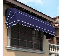 Retractable CurveFrench - Waterproof Outdoor Canopy for Doors Cafés & Reurants Foldable Shelter with UV Protect for & Rain Defense