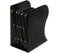 Retractable Desktop Bookend for Shelves, Plastic Metal Book Holder