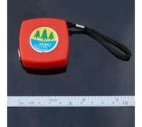 Retractable Diameter Tape Measure 2m Metric Mini Pocket Measuring Tool with Steel Blade for Practical Diameter and Circumference Measurement Red