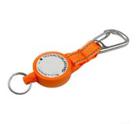 Retractable Diving Lanyard 80cm Stainless Steel Spring(Orange)