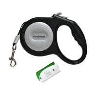 Retractable Dog 10FT, 360° Tangle-Free Heavy Duty Nylon Walking Leash, One Button Lock Ergonomic Anti-Slip Handle for Small Medium Large Dogs, Black