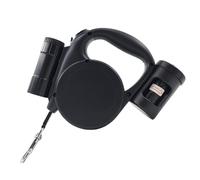 Retractable Dog - 16ft 5M ABS Expandable Pet with LED Torch System, Multi-function Walking Rope, Waste Bag Holder System with PO