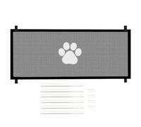 Retractable Dog Gate For Stairs, Foldable Pet Gates For Dogs Indoor, Extendable Extra Wide Stair Gate, Mesh Babygate For Door, Doorway, Halls, Kitchen, Deck, Porch, Patio