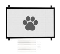 Retractable Dog Gate For Stairs, Foldable Pet Gates For Dogs Indoor, Extendable Extra Wide Stair Gate, Mesh Babygate For Door, Doorway, Halls, Kitchen, Deck, Porch, Patio