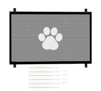 Retractable Dog Gate For Stairs, Foldable Pet Gates For Dogs Indoor, Extendable Extra Wide Stair Gate, Mesh Babygate For Door, Doorway, Halls, Kitchen, Deck, Porch, Patio