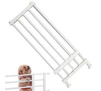 Retractable Dog Gate for Stairs | Pet Gate for Stairs, Metal Safety Guard Gate Retractable Dog Gate, Portable Folding Extra Wide Pressure Mounted Baby Gate Extends to 39.37" Wide, Easy to Install
