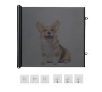 Retractable Dog Gate Retractable No Drilling Pet Guard Door