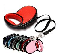 Retractable Dog Lead,1/2 Pack Extendable Dog Leash with Anti-Slip Handle 3M/5M Tangle-Free Nylon Tape,Durable One-Handed Brake for Small Medium Dogs