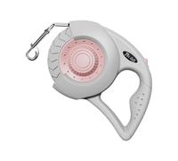 Retractable Dog Lead | 16 Ft Puppy Runner Tape | Medium Large Breed Guide Rope with Brake for Running Outside Yard Beach Camping Walking