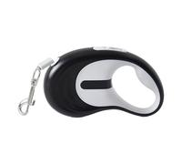 Retractable Dog Lead 16FT, One-Click Lock Pet Traction Rope with Non-Slip Handle, Smooth Retraction for Small Medium Dogs Black 5m