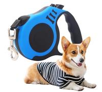 Retractable Dog Lead, 360° Tangle-Free Lead Extension, Extendable Dog Lead with Non-Slip Handle, for Small, Medium and Large Dogs, Blue, 5 m