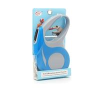 Retractable Dog Lead - 3M/5M Extendable Dog Leash, 360° Tangle-Free, Smooth & Durable Pet Lead for Dogs up to 15kg (Blue, 5 Meter)