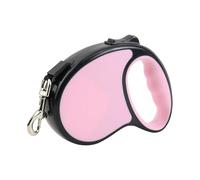 Retractable Dog Lead - 5m Dog Lead, No-Tangle Dog Leash with Anti-Twist Lock Clip, Quick Brake Button and Anti-Slip Handle, for Small and Medium Dogs Up to 15kg/33lbs (Pink)