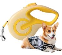 Retractable Dog Lead, Dog Leash With Anti-Slip Handle, One-Handed Brake, Pause, Lock, Strong Nylon Tape Ribbon Leash For Small To Medium Dogs(Color:F,Size:S)