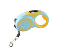 Retractable Dog Lead - Dog Runner Cable with Swivel Hook - Ideal for Daily Walking (Blue/Yellow, 5M)
