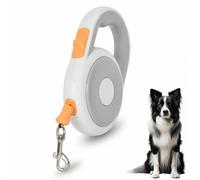 Retractable Dog Lead, Extendable Dog Lead,5 Metres Long Flexible Tape for Training and Walking,for Small,Medium and Large Dogs (5 Metres,Gray)