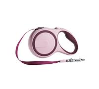 Retractable Dog Lead Extending Leash Tape 3 m 5 m 8 m Long Max 15kg (3 m, Pink)