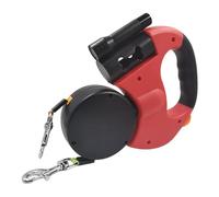 Retractable Dog Lead - Lead for Dogs | 2-in-1 Double Head Dog Leads | Heavy Duty Double Heads for Two Doogs | Puppy Supplies for Night Hiking Training Outdoor for Outdoor Travel Joggi