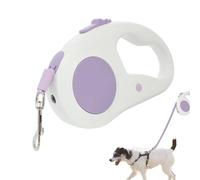 Retractable Dog Lead - Led Light Safety Illumination, 4.33 Inches Nylon Tape, Extendable Dog Lead, Automatic Pet Strap, Night Visibility Lighting -Free Control System for Park Training Exercise