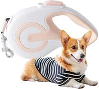 Retractable Dog Lead, No-Tangle Extendable Dog Lead For Up To 50 Kg Dogs, 5m Extendable Dog Lead, One-Handed Brake, Pause, Lock(Color:E,Size:S)