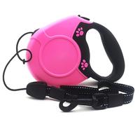 Retractable Dog Leads 8m,360° Tangle-Free Extendable Pet Walking Leash Long Pets Lead for Small Medium Large Dogs Up to 49Kg (Pink)