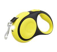 Retractable Dog Leash,10/16ft Heavy Duty Puppy Tape Leash With Chew Proof Cable& LED Light,a Handed Brake & Lock for Small and Medium Dogs Up to 30Kg/66 Lbs