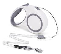 Retractable Dog Leash, 30 FT/ 20 FT Dog Walking Leash for Small Medium Large Dogs up to 77 lbs/ 44 lbs, Heavy Duty No Tangle (White, 20 FT (0-44 lbs))