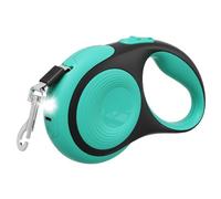 Retractable Dog Leash, 3m/5m 30Kg Heavy Duty Dog Lead with LED Flashlight, One-Handed Brake, Anti-Tangle Roller Lead for Small Medium Dogs