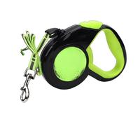 RETRACTABLE DOG LEASH 5m COMFORTABLE GRIP HANDLE Telescopic Pet Leash for Outdoor Walking (Fluorescent Green)