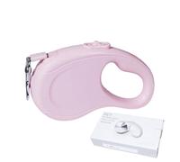 Retractable Dog Leash - 5M Long Smooth Retractable Strap - Suitable For Small To Medium-Sized Dogs Under 20Kg (Pink)