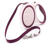Retractable Dog Leash Extendable Pet Leash Training Leash Leash Tape 5M For Small, Medium Large Dogs Cats Walking Leash (Pink,5m)