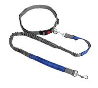 Retractable Dog Leash with Adjustable Waist Rope Hand Free Running Jogging Cycling Big Dogs Pet Elasticity Lead Pet Supplies(Blue)