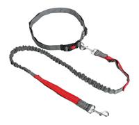 Retractable Dog Leash with Adjustable Waist Rope Hand Free Running Jogging Cycling Big Dogs Pet Elasticity Lead Pet Supplies(Red)