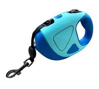 Retractable Dog Leash with Bright LED Flashlight, 10 FT Dog Walking Leash Safety Walking Small Medium Dogs up to 44 lbs,One Button Break & Lock,Tangle Free (Blue)