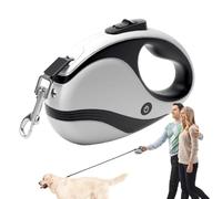 Retractable Dog Leashes - Dog Leashes Tractor Pet Tape with USB Flashlight | Safe Walking Traction Rope, Ergonomic Training Harness for Small and Medium Pets