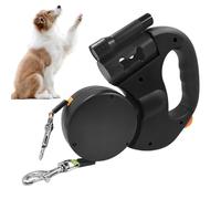 Retractable Dog Leashes Extendable Dog Tether, Locking Button, Pet | Double Leashes for Two Dog With Led Light for Night Walking, Training, Outdoor Activities, Travel, Jo