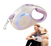 Retractable Dog Leashes | LED Automatic Telescopic Traction Rope | Retractable Dog Leashes, Outdoor Training Tool with Non-Slip Grip for Camping, Sports, and