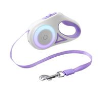 Retractable Dog Leashes with LED Bright Light,Tangle-Free Anti-Slip Handle One-Handed Brake Pet Dog Safe Rope,Nylon Tape Dog Lead for Puppy Small Medium Dogs 5 m