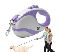 Retractable Dog leashes With LED Light, 3mExtendable Dog leashes, 360° Tangle-Free Retractable Dog Lead, Anti-Slip Handle And Quick Brake Button, Suitable For Dogs Up To 66lbs/30kg In Weight