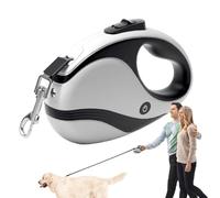 Retractable Dog leashes With LED Light, 3mExtendable Dog leashes, 360° Tangle-Free Retractable Dog Lead, Anti-Slip Handle And Quick Brake Button, Suitable For Dogs Up To 66lbs/30kg In Weight