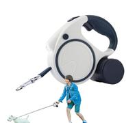 Retractable Dog Rope, Automatic Retractable Pet Rope, Long Traction Telescopic Lead for Dogs for Walking, Hiking Lead and Long Traction LED Light, Sturdy Dog Rope for Jogging, Beach