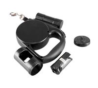 Retractable Dog with Bag Holder | 4.9 m Automatic Telescopic Pet with Bag Holder, Retractable Dog Leashes | for Running Camping Hiking Beach and