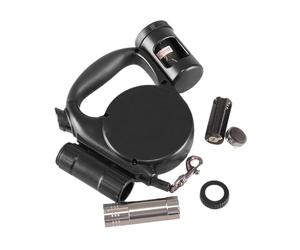 Retractable Dog with Poop Bag Holder | 5 m Automatic Telescopic Pet Accessories - Automatic for Small Dogs, for Running, Hiking, Travel, Beach, Jo